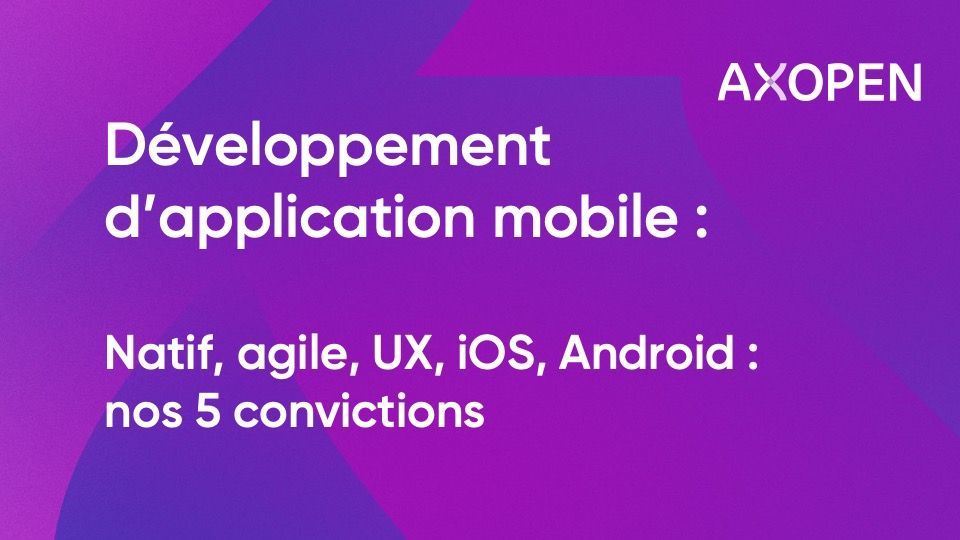 développement application mobile 